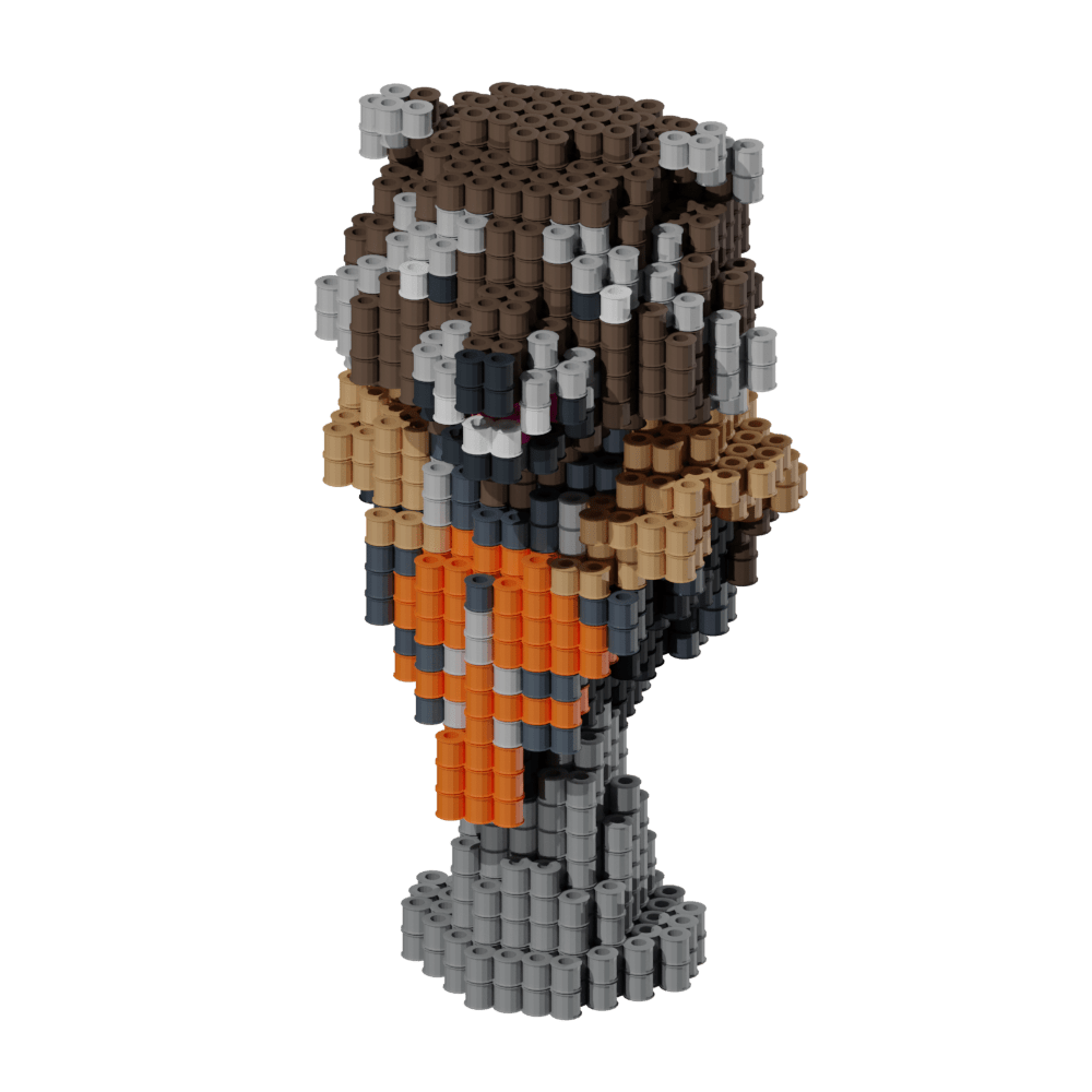 Patrón Guardianes de la Galaxia - Busto Mini Rocket Racoon – fusebeads