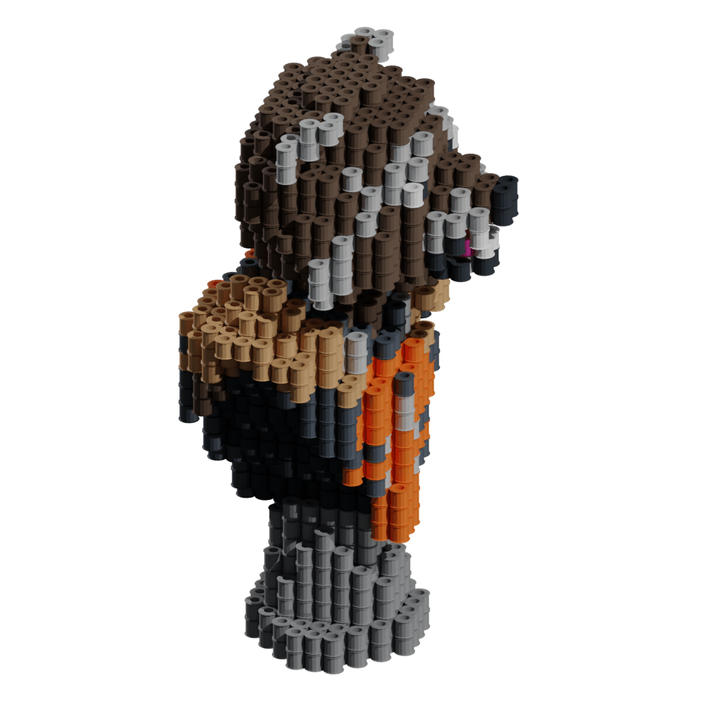 Patrón Guardianes de la Galaxia - Busto Mini Rocket Racoon – fusebeads