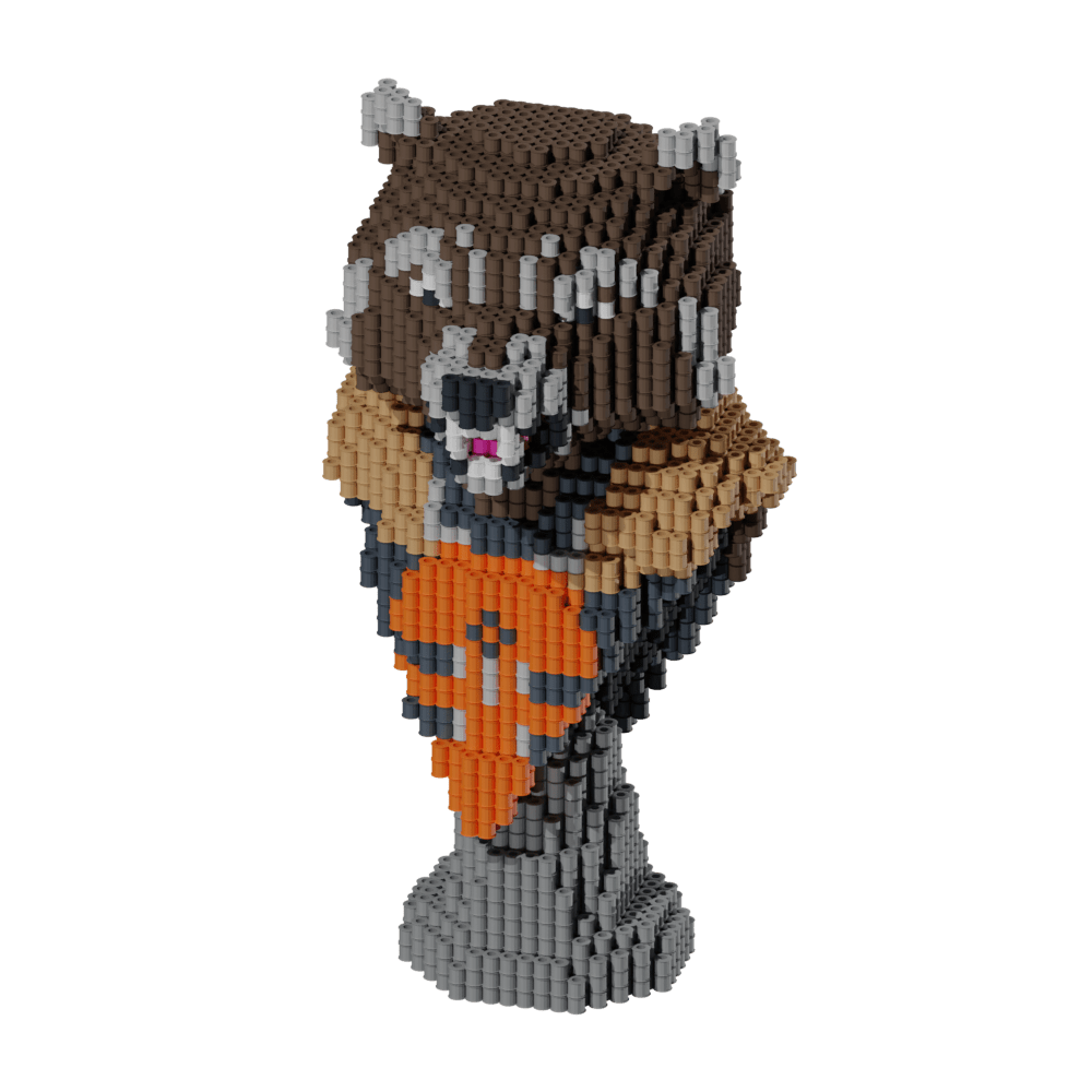 Patrón Guardianes de la Galaxia - Busto Rocket Racoon – fusebeads