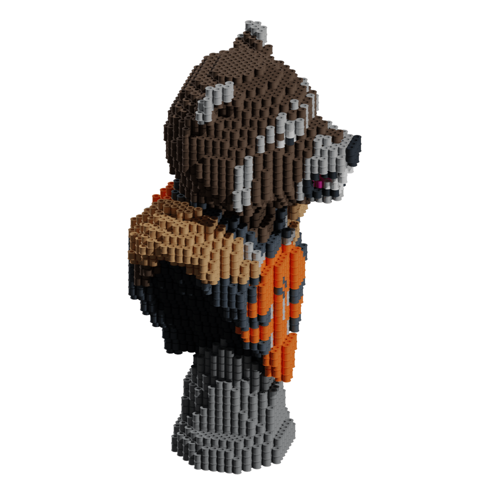 Patrón Guardianes de la Galaxia - Busto Rocket Racoon – fusebeads