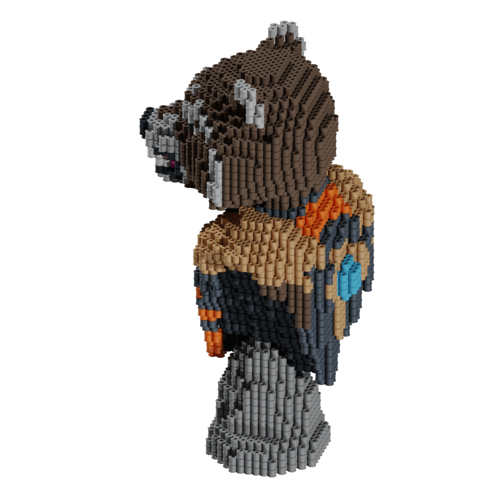 Patrón Guardianes de la Galaxia - Busto Rocket Racoon – fusebeads