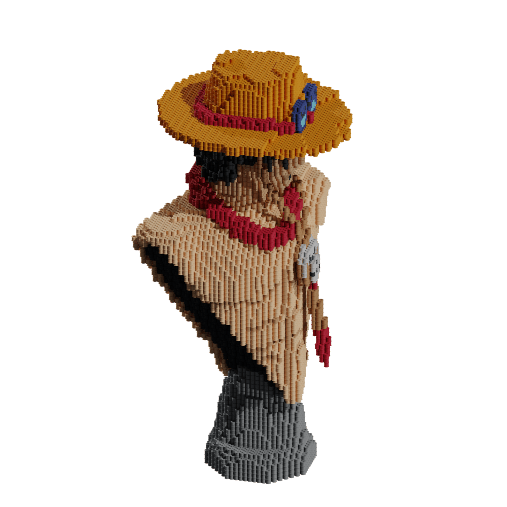 Patrón One Piece - Busto Ace – fusebeads