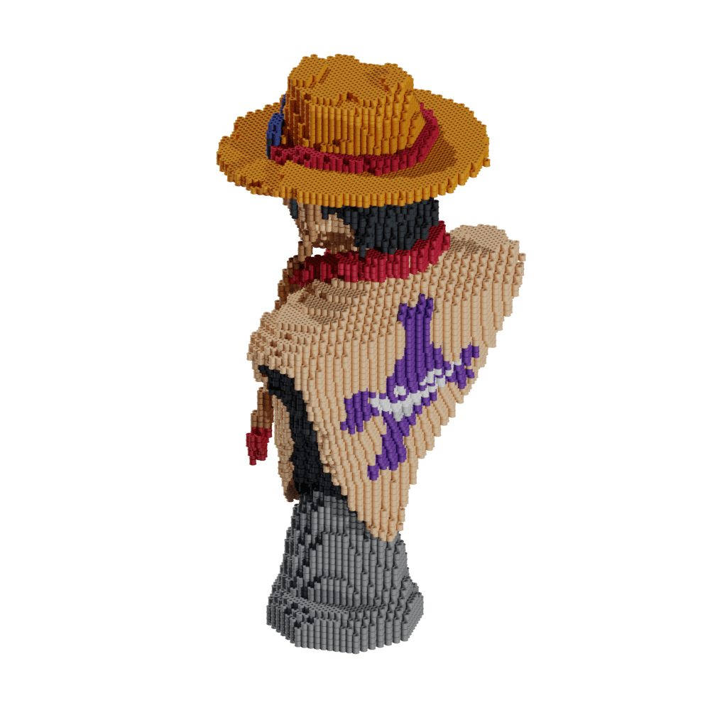 Patrón One Piece - Busto Ace – fusebeads