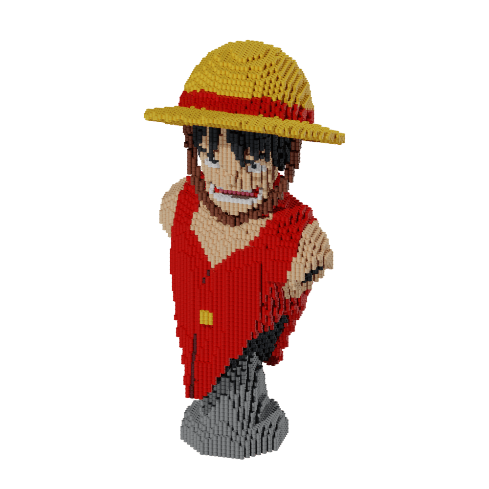 Patrón One Piece - Busto Luffy – fusebeads