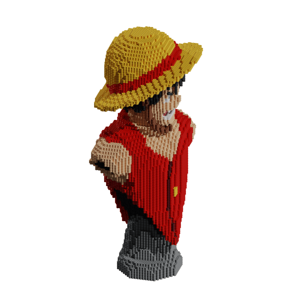 Patrón One Piece - Busto Luffy – fusebeads