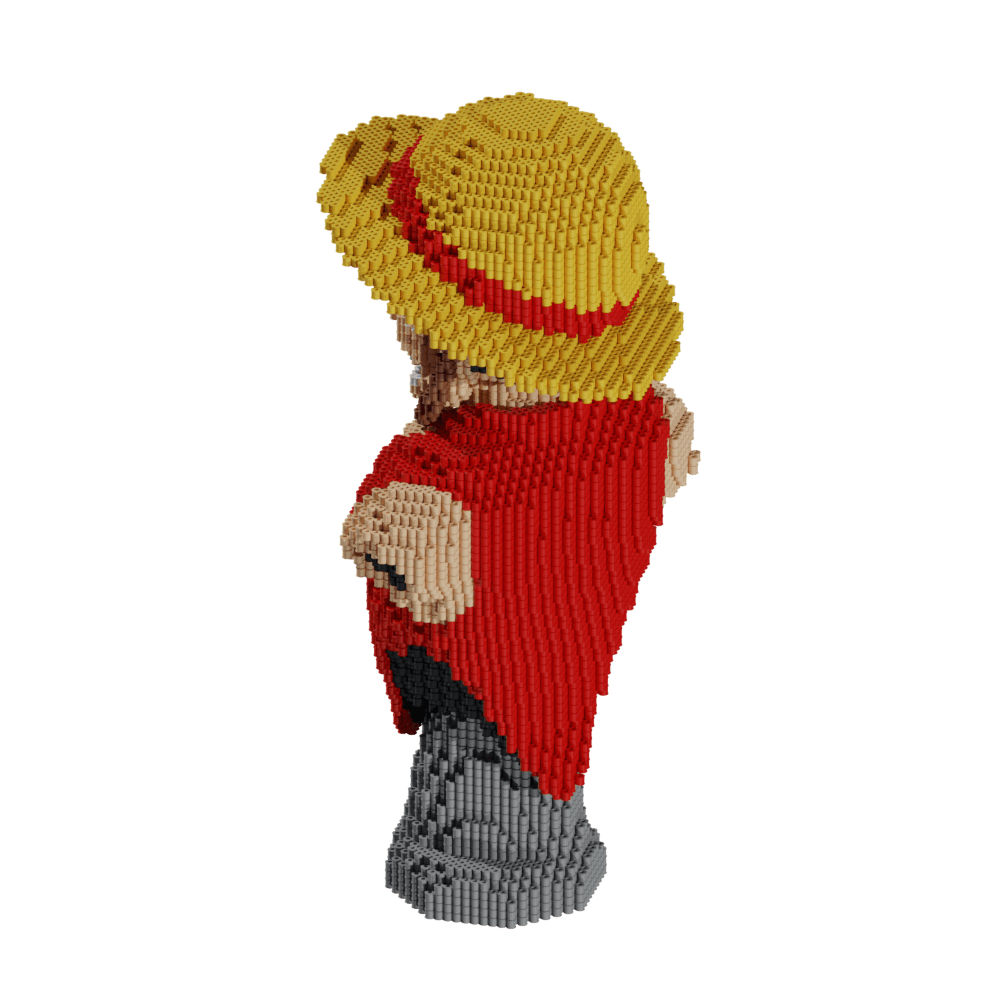Patrón One Piece - Busto Luffy – fusebeads