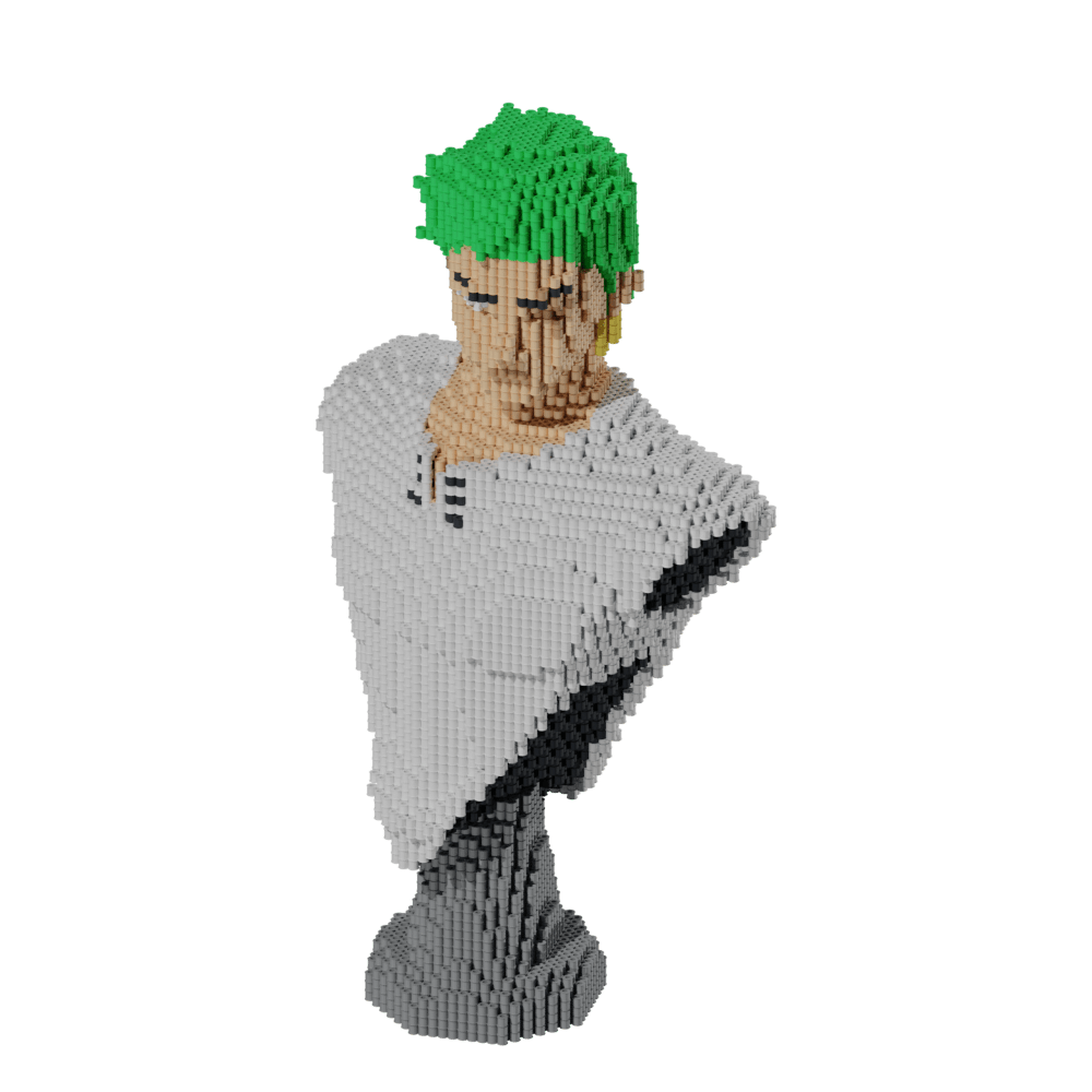 Patrón One Piece - Busto Zoro – fusebeads