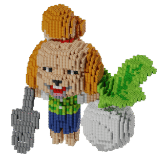 Patrón Animal Crossing Isabelle. – fusebeads