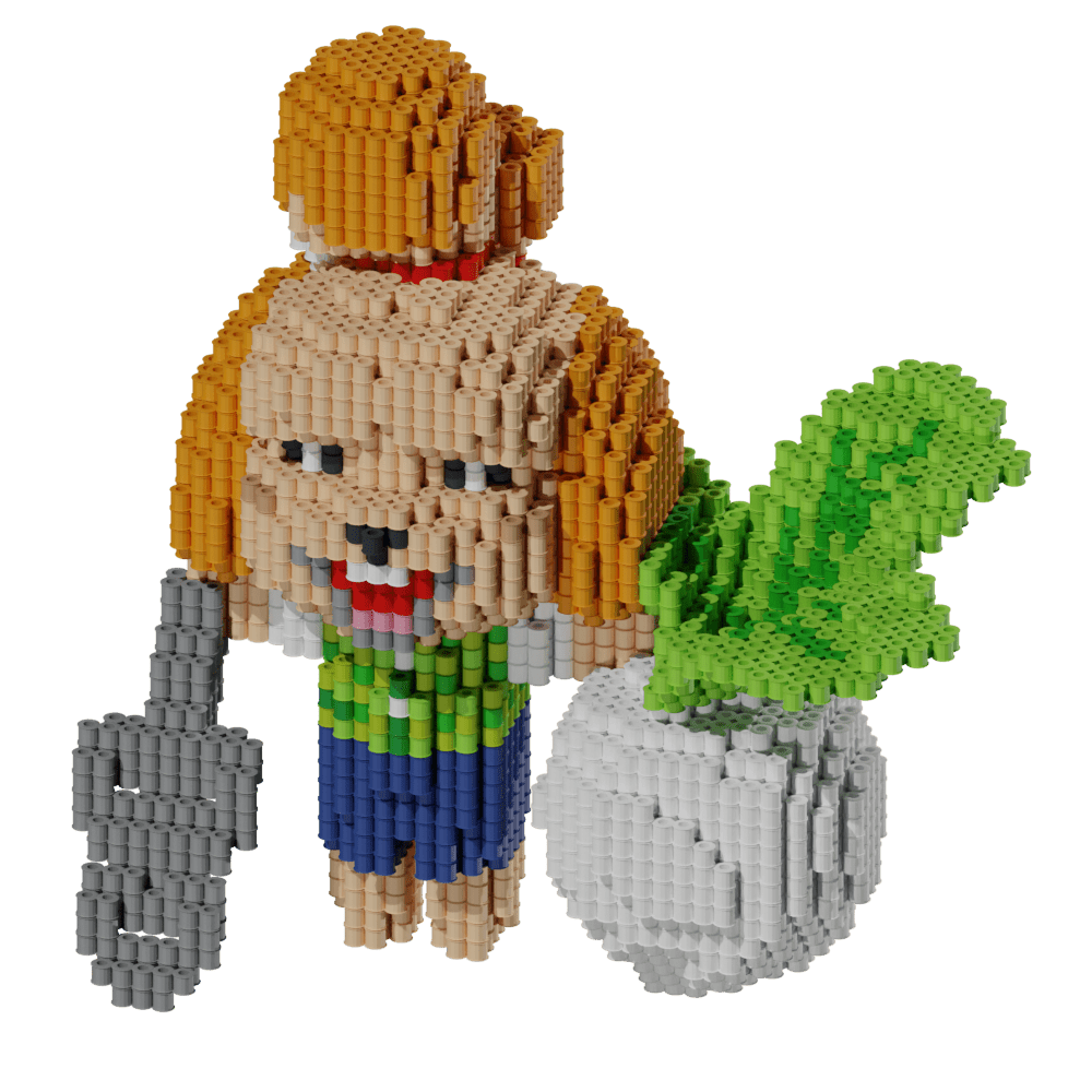 Patrón Animal Crossing Isabelle. – fusebeads