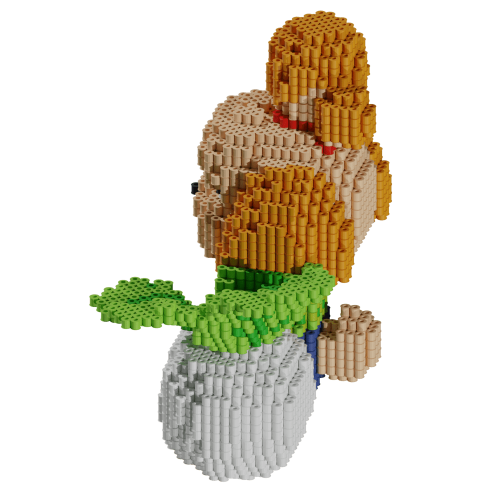 Patrón Animal Crossing Isabelle. – fusebeads