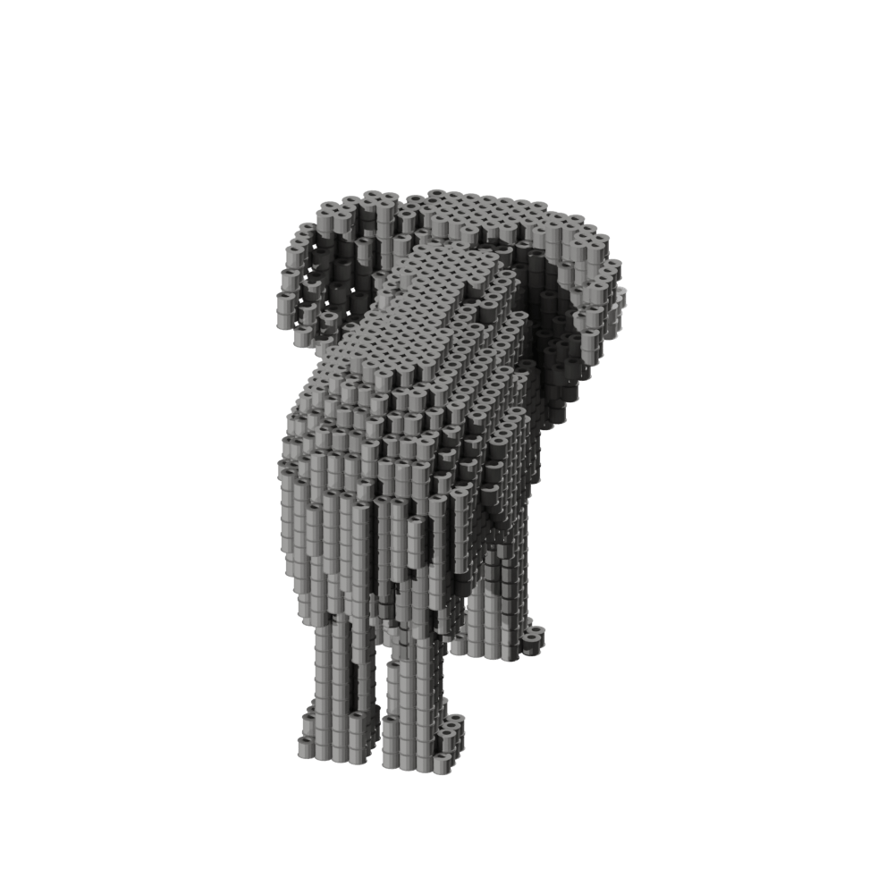 Patron Elefante – fusebeads