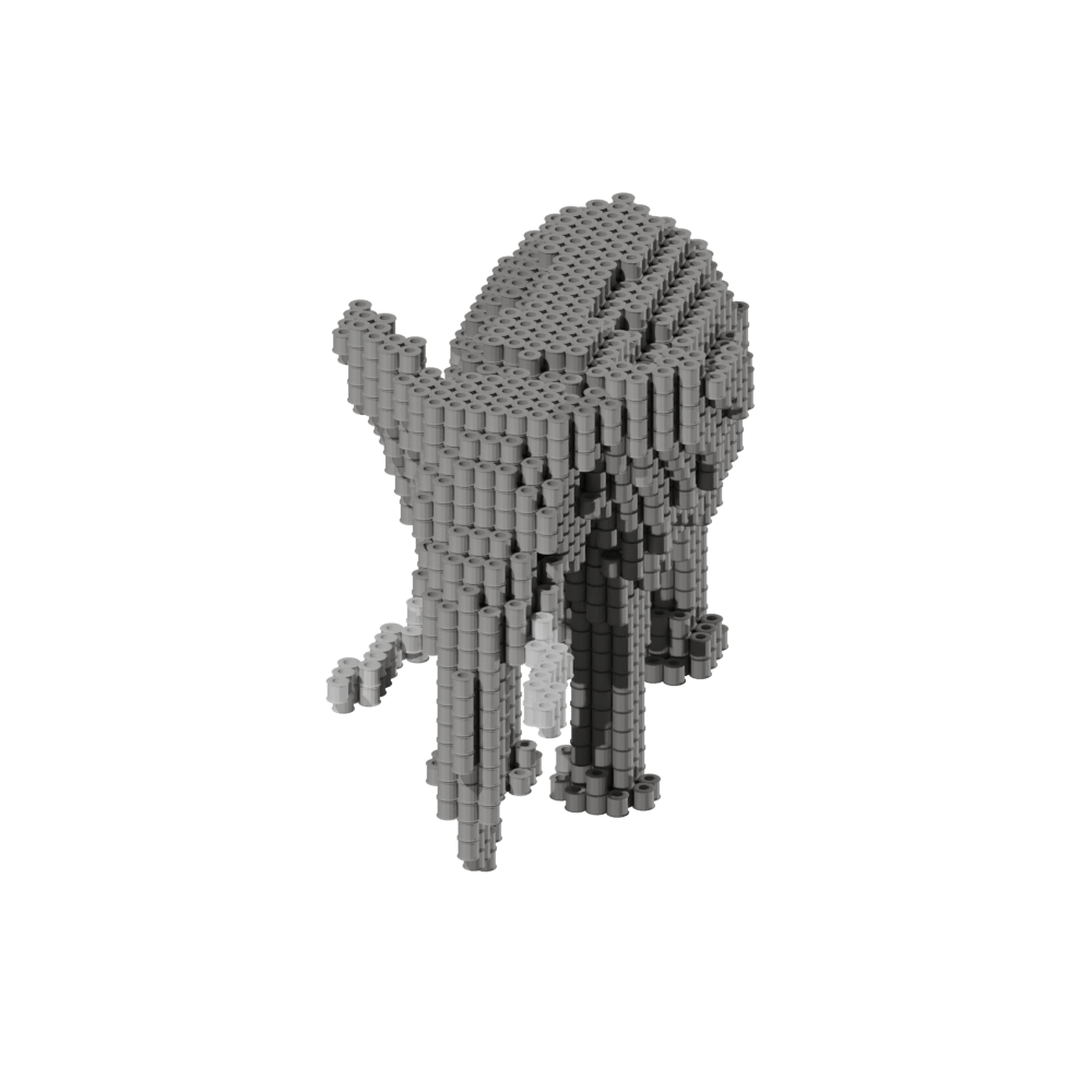 Patron Elefante – fusebeads