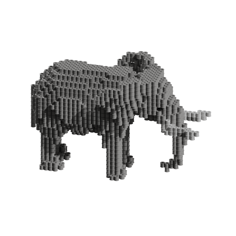 Patron Elefante – fusebeads