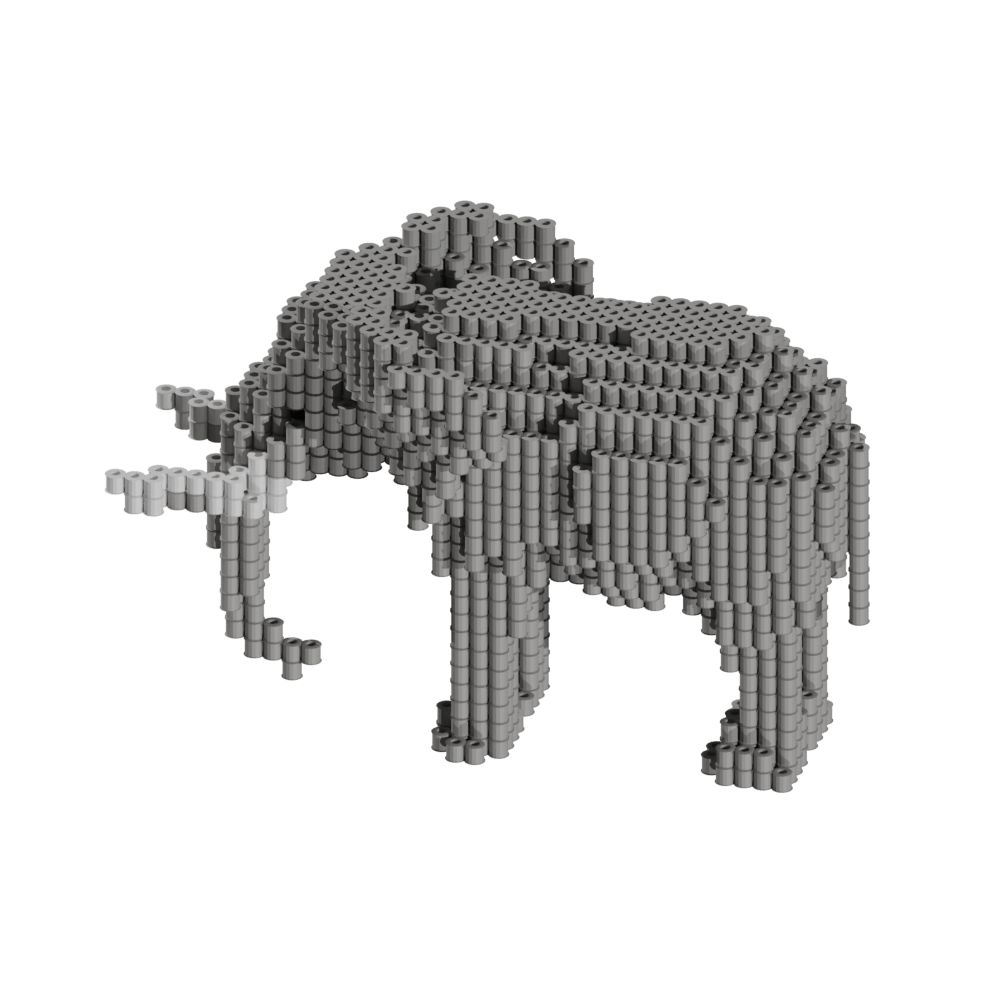 Patron Elefante – fusebeads