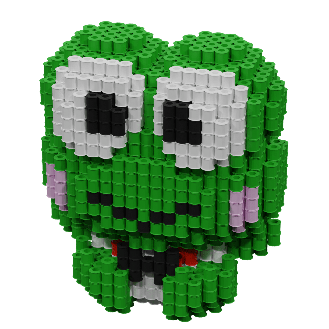 Patron Keroppi – fusebeads