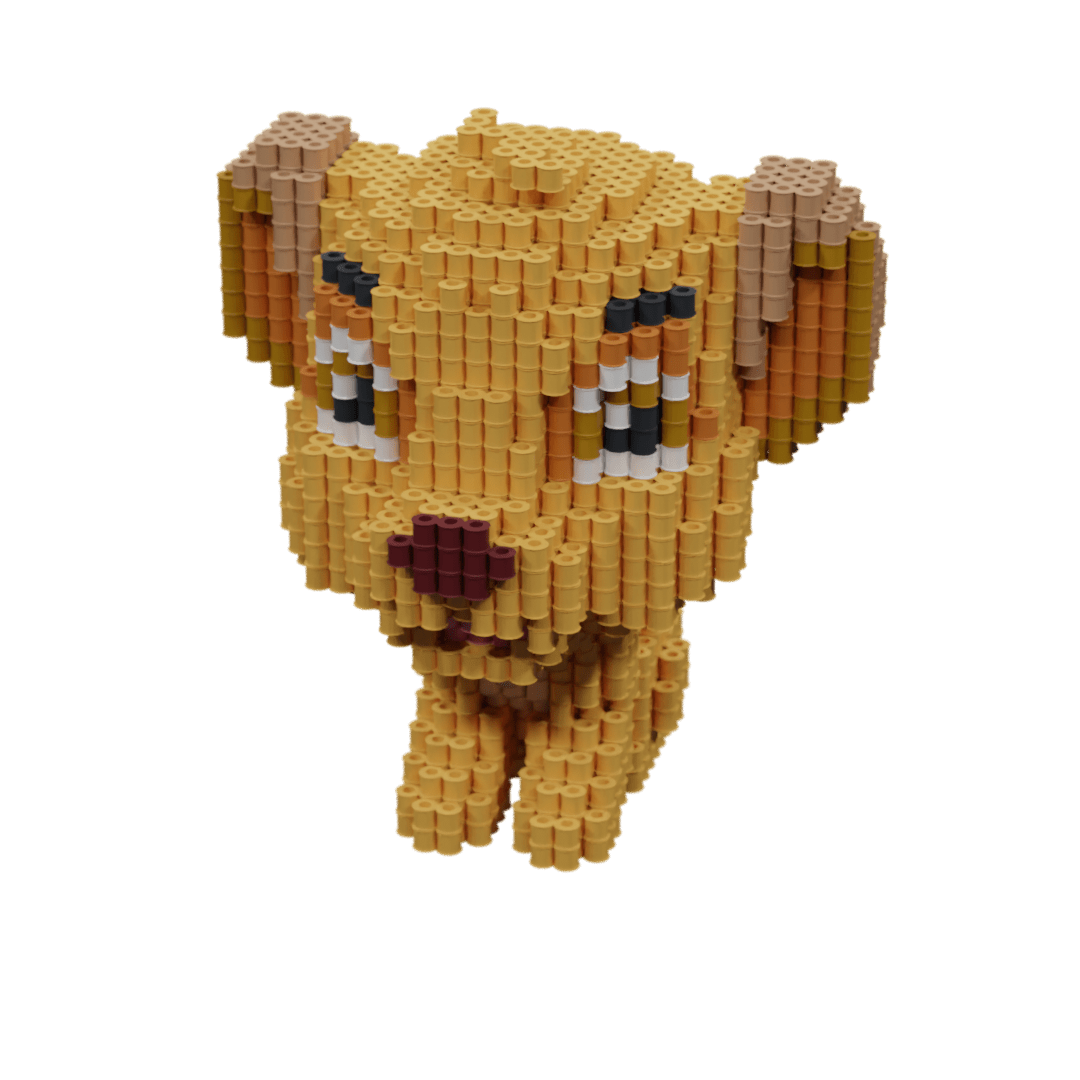 Patron Simba Chibi – fusebeads