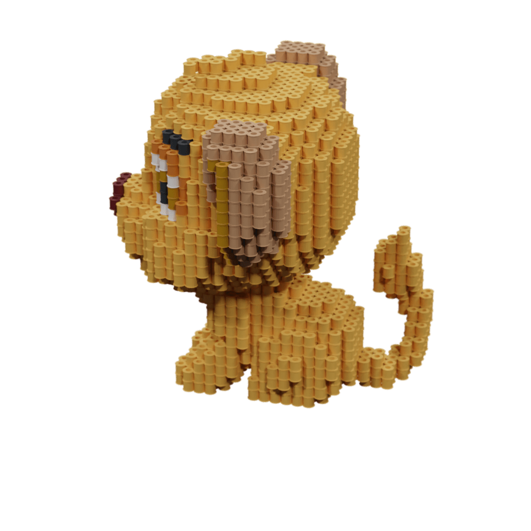 Patron Simba Chibi – fusebeads