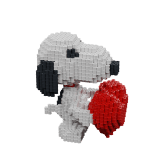 Patron Snoopy corazón – fusebeads
