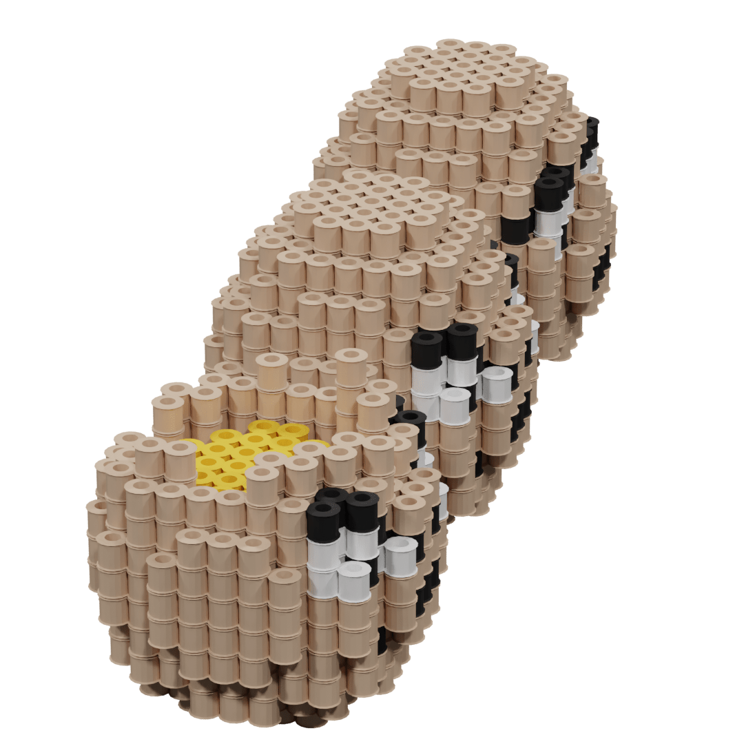 Patron Pokemon Exeggcute – fusebeads