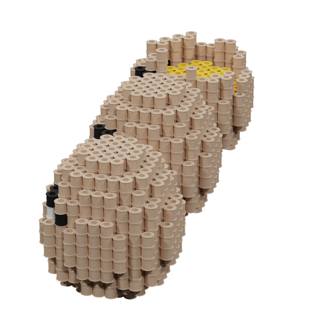 Patron Pokemon Exeggcute – fusebeads