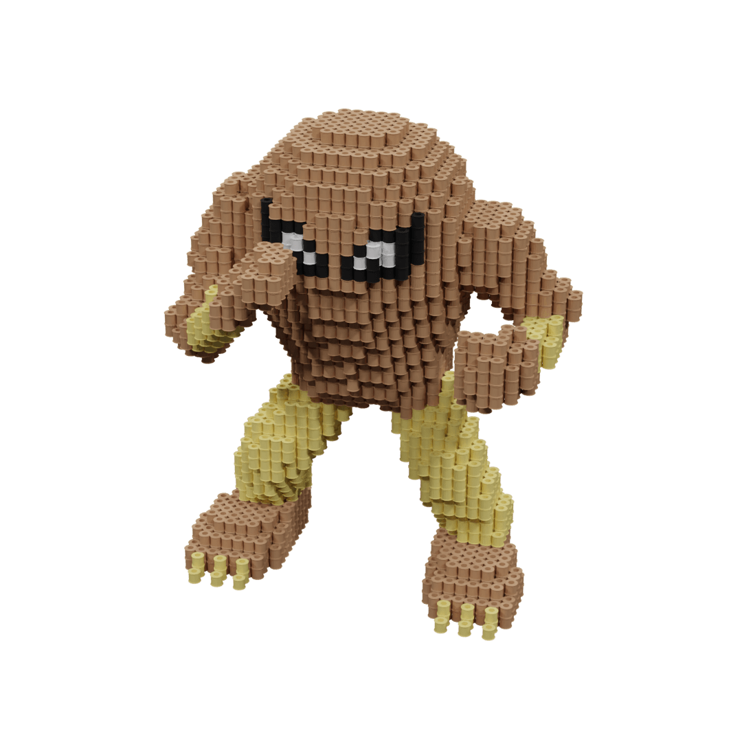 Patron Pokemon Hitmonlee – fusebeads