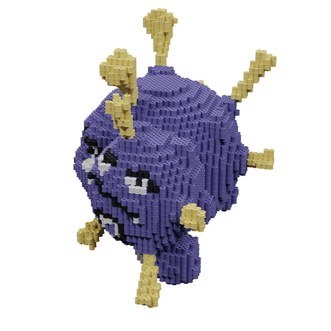 Patron Pokemon Weezing – fusebeads