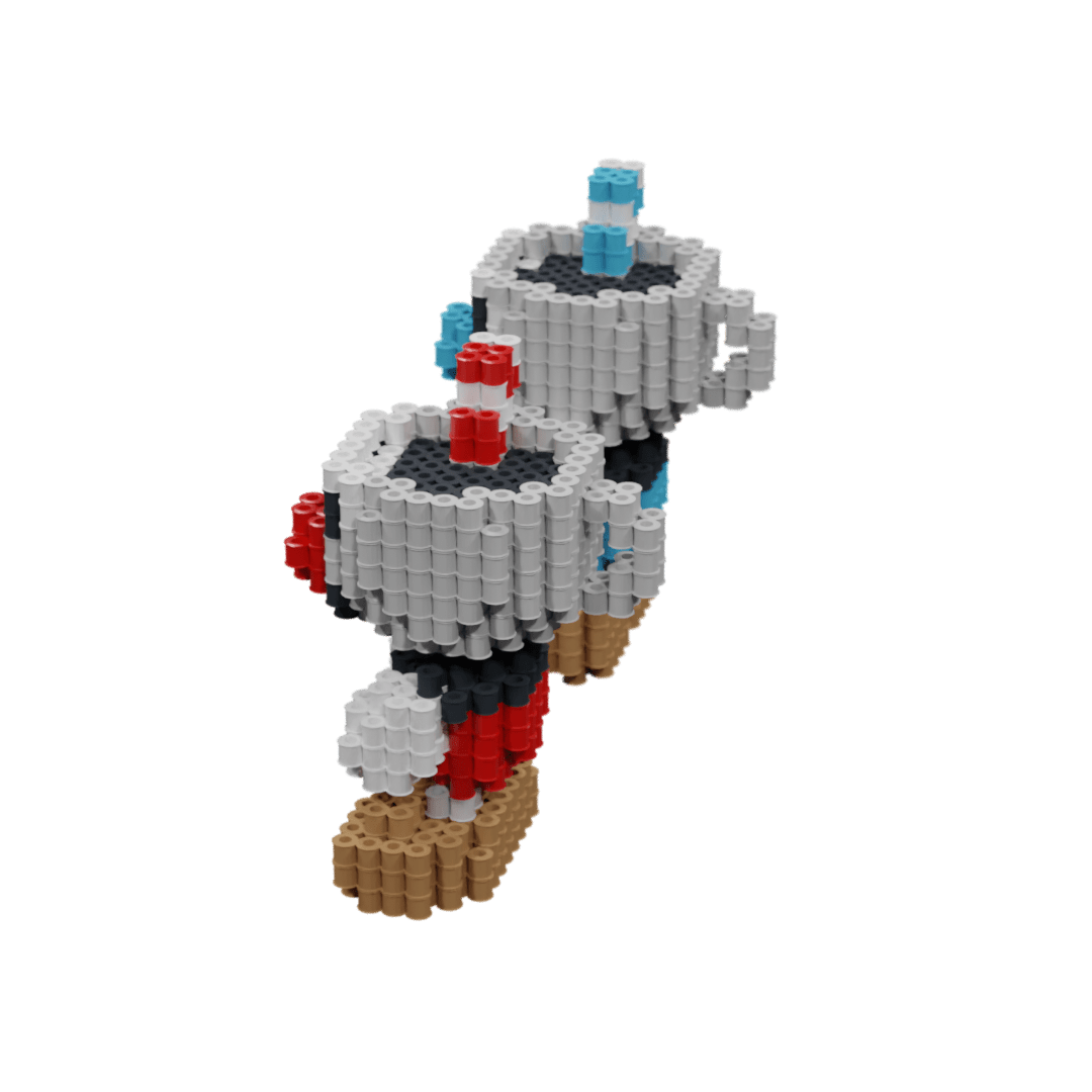 Patron Cuphead – fusebeads