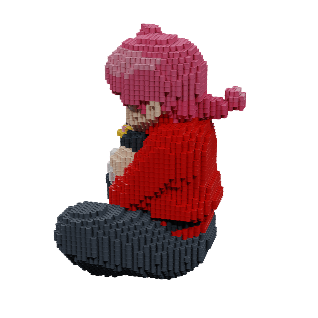 Ranma 1/2 Chica – fusebeads